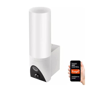 Caméra extérieure connectée avec lumière GoSmart LED/12W/230V IP65 Wi-Fi Tuya blanc