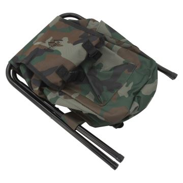 Chaise de camping pliable avec sac à dos camouflage