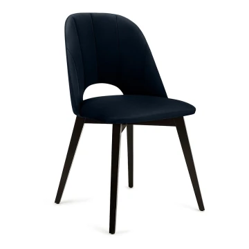 Chaise de repas BOVIO 86x48 cm bleu foncé/hêtre