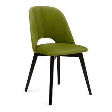 Chaise de salle à manger BOVIO 86x48 cm vert clair/hêtre