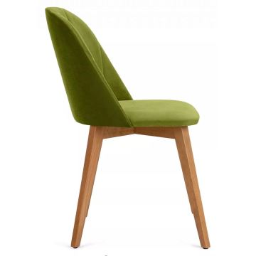 Chaise de salle à manger RIFO 86x48 cm vert clair/chêne clair