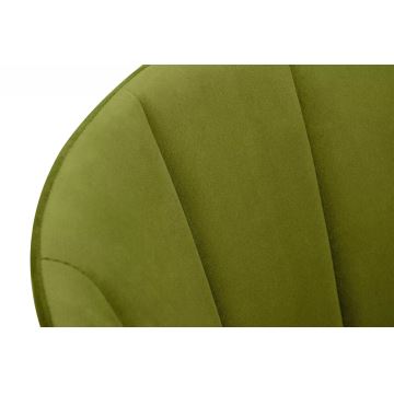 Chaise de salle à manger RIFO 86x48 cm vert clair/chêne clair