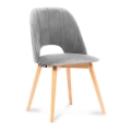 Chaise de salle à manger TINO 86x48 cm gris/chêne clair