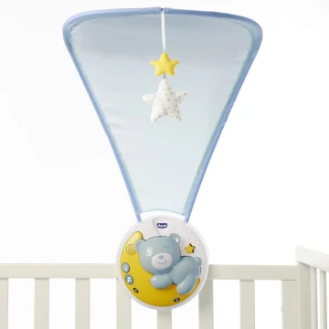 Chicco - Projecteur au-dessus d'un berceau avec une mélodie 3in1 NEXT2MOON bleu