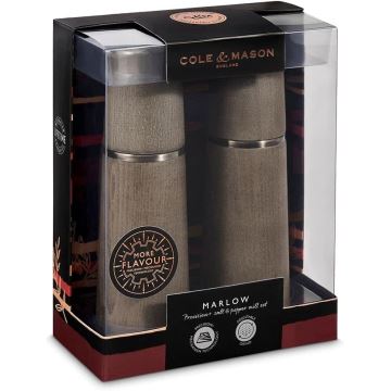 Cole&Mason - Coffret de moulins à sel et poivre MARLOW hêtre 2 pcs 18,5 cm