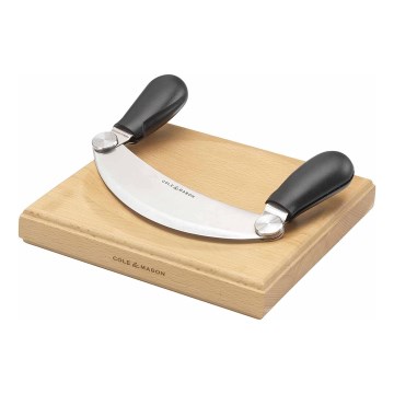 Cole&Mason - Planche à découper et couteau cradle 21,5x51,5 cm hêtre