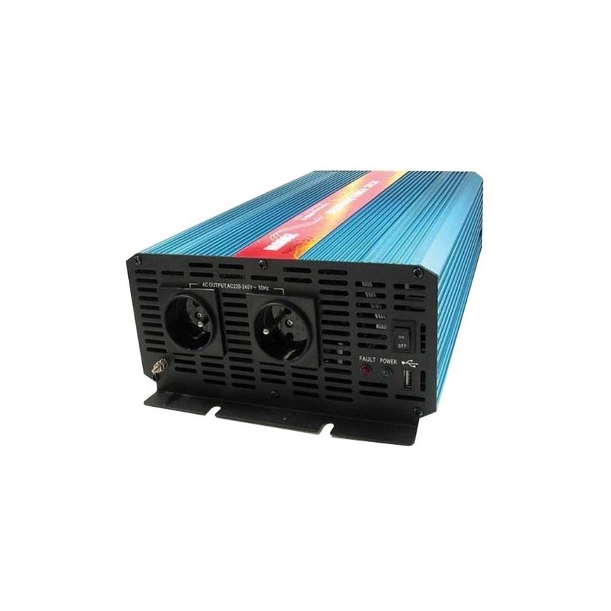 Convertisseur de tension CARSPA 2000W/12/230V + USB