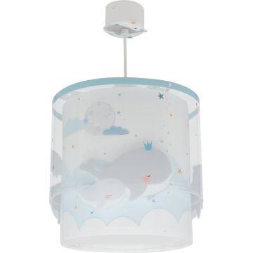 Dalber 61172T - Suspension pour enfant WHALE DREAMS 1xE27/15W/230V bleu