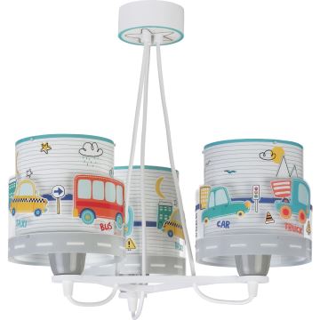 Dalber 61687 - Suspension pour enfant BABY TRAVEL 3xE27/60W/230V