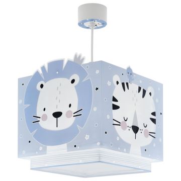 Dalber 63112T - Lustre enfant JUNGLE 1xE27/60W/230V bleu