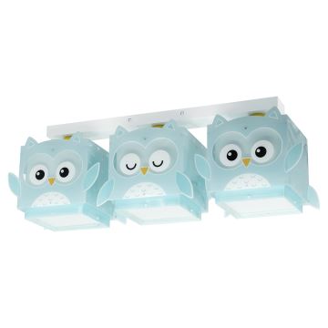 Dalber 64393 - Plafonnier enfant LITTLE OWL 3xE27/60W/230V