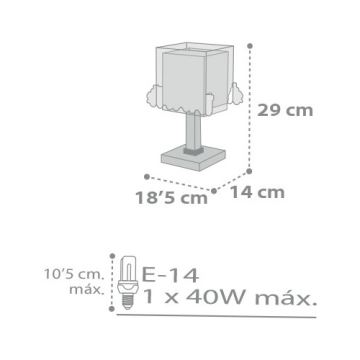 Dalber D-63531 - Lampe pour enfant TRAIN 1xE14/40W/230V