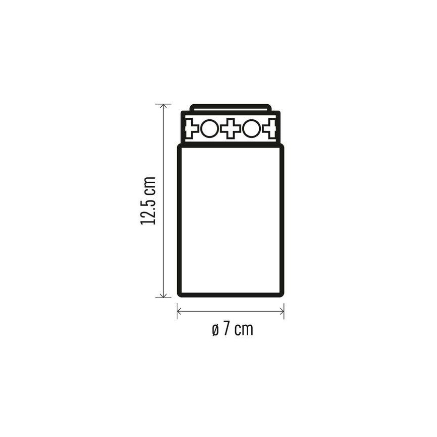 Décoration d'extérieur 1xLED/2xC IP44 rouge