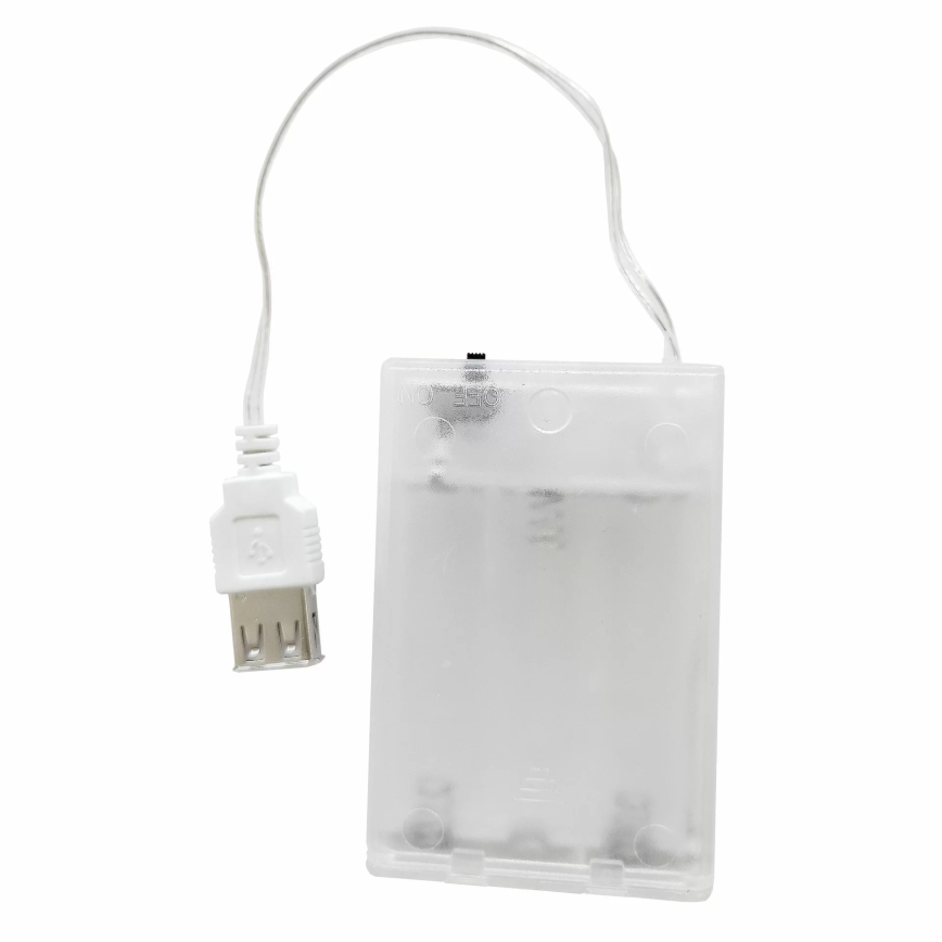 Décoration murale néon CAT LED/3W/3xAA USB jaune