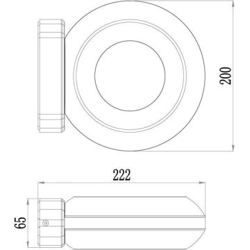 Deko-Light 731081 - Applique murale extérieure MUSCAE LED/13W/230V IP54 anthracite