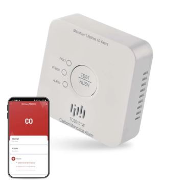 Détecteur de monoxyde de carbone GoSmart 2xAA Wi-Fi Tuya