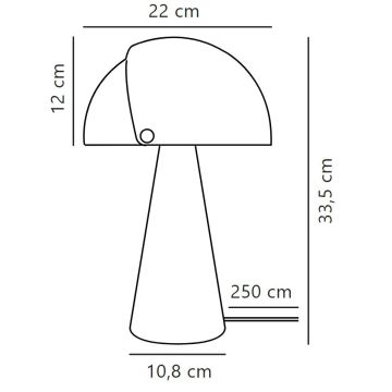 DFTP by Nordlux - Lampe de table ALIGN 1xE27/25W/230V blanc