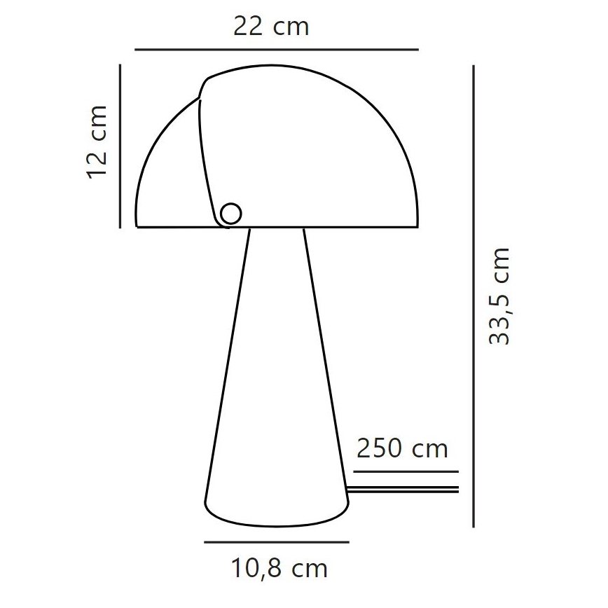 DFTP by Nordlux - Lampe de table ALIGN 1xE27/25W/230V noir