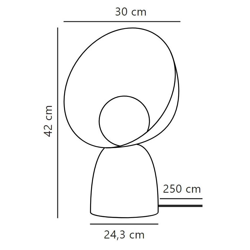 DFTP by Nordlux - Lampe de table HELLO 1xE14/25W/230V marron