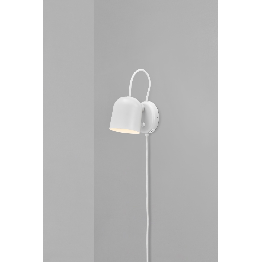 DFTP by Nordlux - Spot mural avec port USB ANGLE 1xGU10/25W/230V blanc