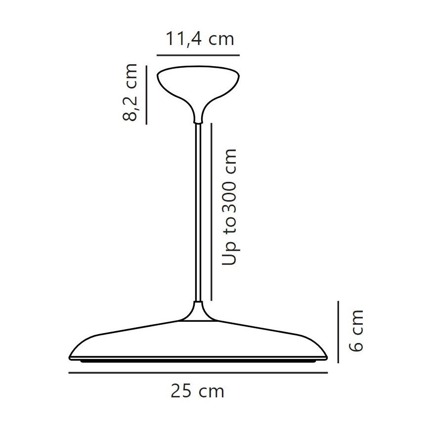 DFTP by Nordlux - Suspension filaire à intensité variable ARTIST LED/14W/230V d. 25 cm beige