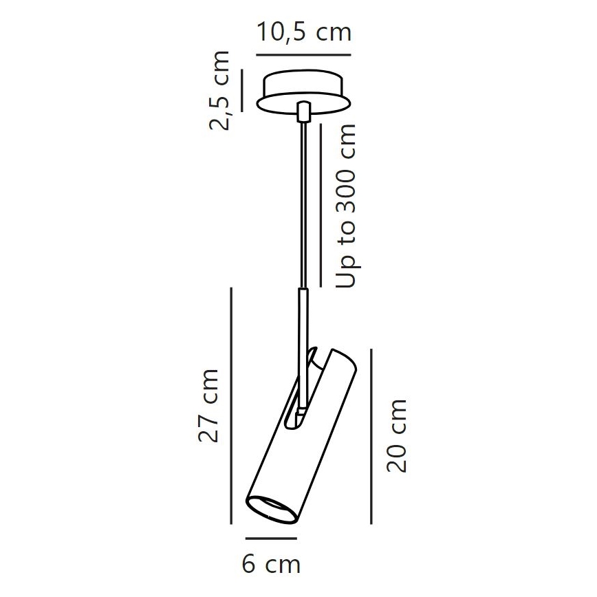 DFTP by Nordlux - Suspension filaire MIB 1xGU10/8W/230V blanc