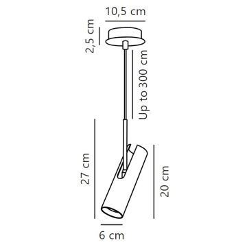 DFTP by Nordlux - Suspension filaire MIB 1xGU10/8W/230V noir