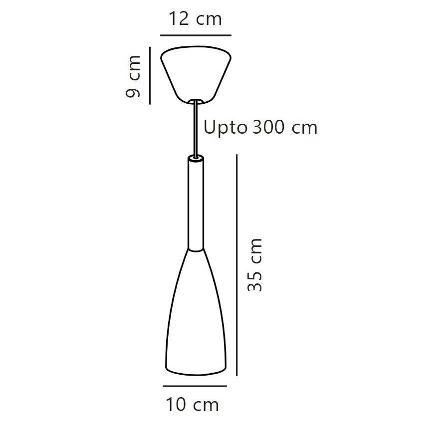 DFTP by Nordlux - Suspension filaire PURE 1xE27/40W/230V d. 10 cm blanc/noyer