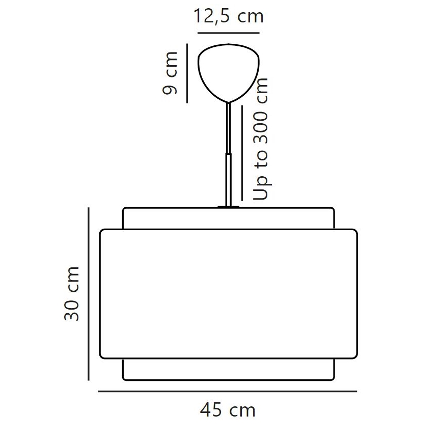 DFTP by Nordlux - Suspension filaire TAKAI 1xE27/25W/230V