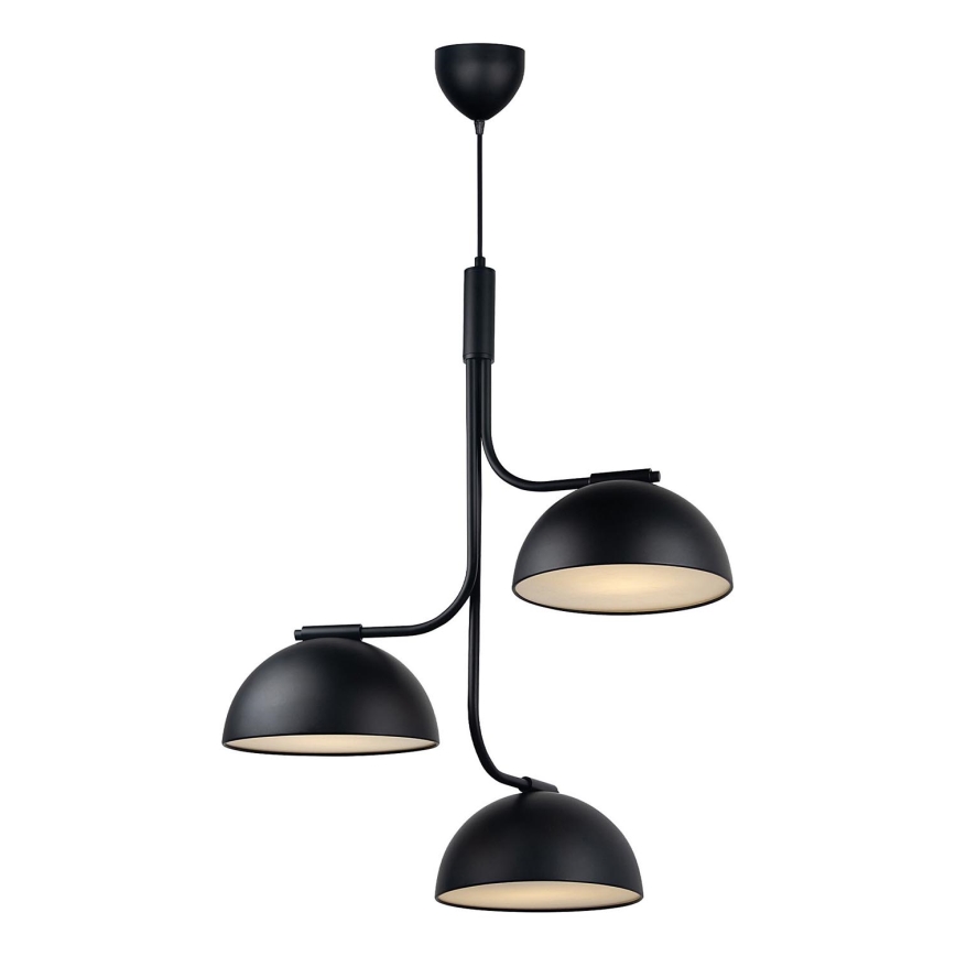 DFTP by Nordlux - Suspension filaire TULLIO 3xE14/25W/230V noir