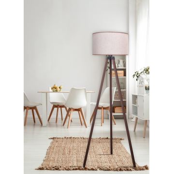 Duolla - Lampadaire 1xE27/60W/230V beige/marron