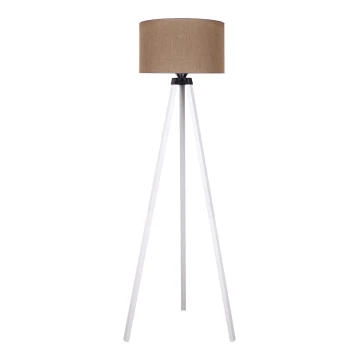 Duolla - Lampadaire 1xE27/60W/230V marron/blanc