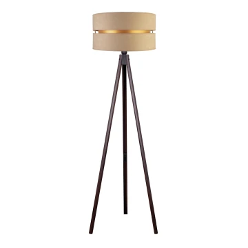 Duolla - Lampadaire DUO 1xE27/60W/230V beige/wenge