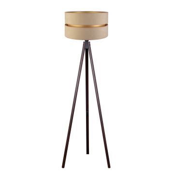 Duolla - Lampadaire DUO 1xE27/60W/230V beige/wenge