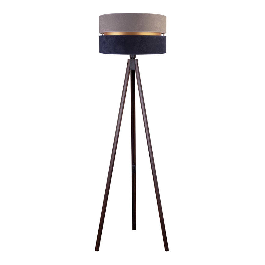 Duolla - Lampadaire DUO 1xE27/60W/230V gris/bleu/wenge