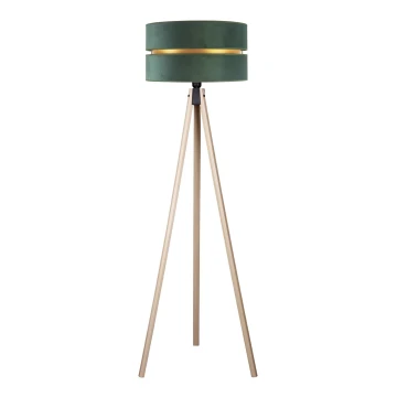 Duolla - Lampadaire DUO 1xE27/60W/230V vert/beige