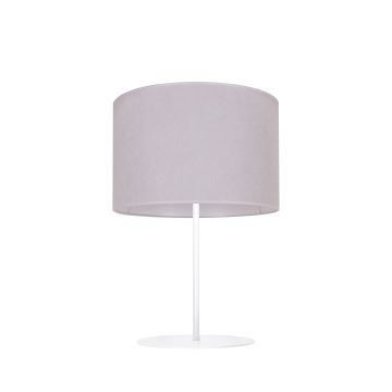 Duolla - Lampe de table BRISTOL 1xE14/15W/230V gris/blanc