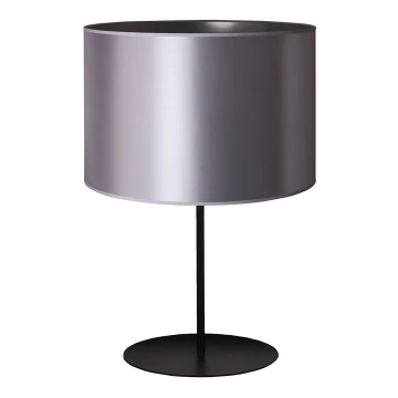 Duolla - Lampe de table CANNES 1xE14/15W/230V 20 cm argent/noir