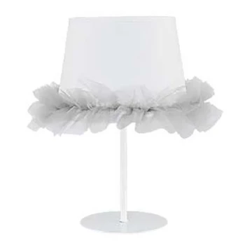 Duolla - Lampe de table enfant BALLET 1xE14/40W/230V blanc/gris