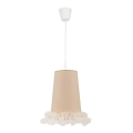 Duolla - Lustre enfant sur fil BALLET 1xE27/40W/230V beige