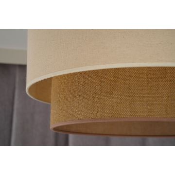 Duolla - Plafonnier BOHO 1xE27/15W/230V d. 45 cm beige/marron