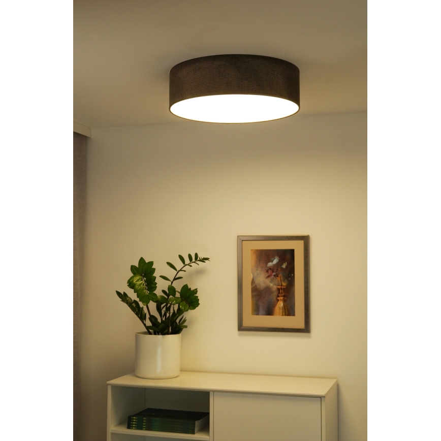 Duolla - Plafonnier CORTINA LED/26W/230V d. 45 cm 4000K marron