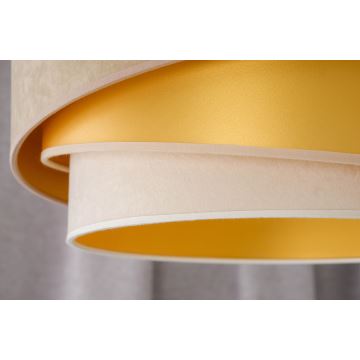 Duolla - Plafonnier KOBO 1xE27/15W/230V d. 45 cm beige/doré/crème