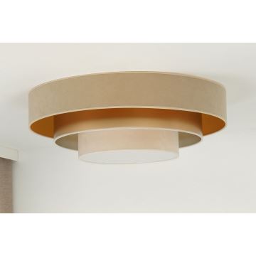 Duolla - Plafonnier LUNETA LED/26W/230V d. 60 cm 4000K beige/doré/crème