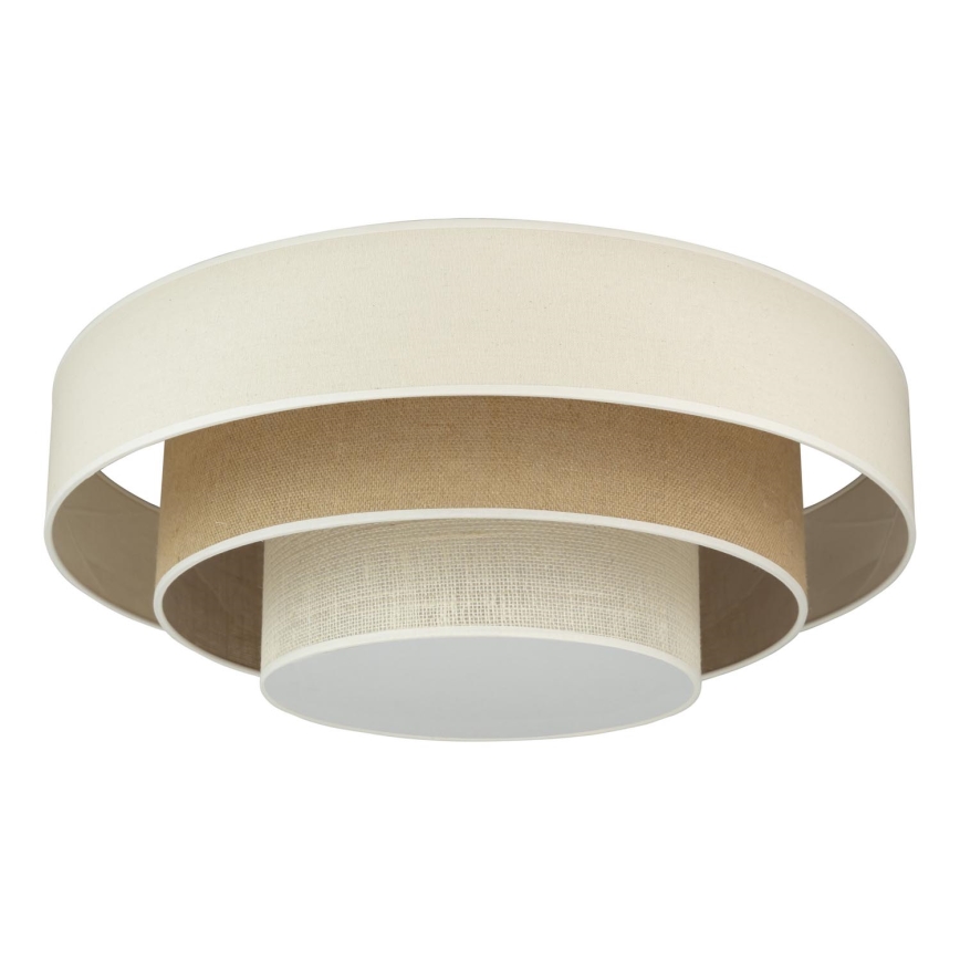 Duolla - Plafonnier LUNETA LED/26W/230V d. 60 cm 4000K crème/marron