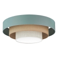 Duolla - Plafonnier LUNETA LED/26W/230V d. 60 cm 4000K turquoise/beige/crème