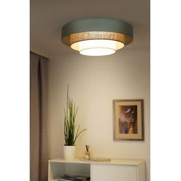 Duolla - Plafonnier LUNETA LED/26W/230V d. 60 cm 4000K turquoise/beige/crème