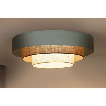 Duolla - Plafonnier LUNETA LED/26W/230V d. 60 cm 4000K turquoise/beige/crème