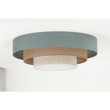 Duolla - Plafonnier LUNETA LED/26W/230V d. 60 cm 4000K turquoise/beige/crème