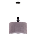 Duolla - Suspension filaire LYON 1xE27/15W/230V gris